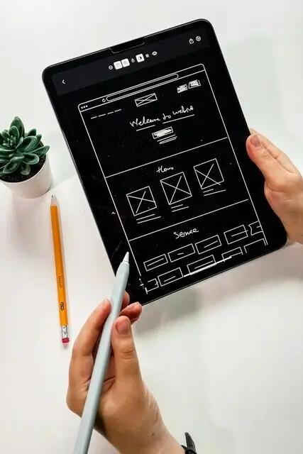 Maquette de site ecommerce.